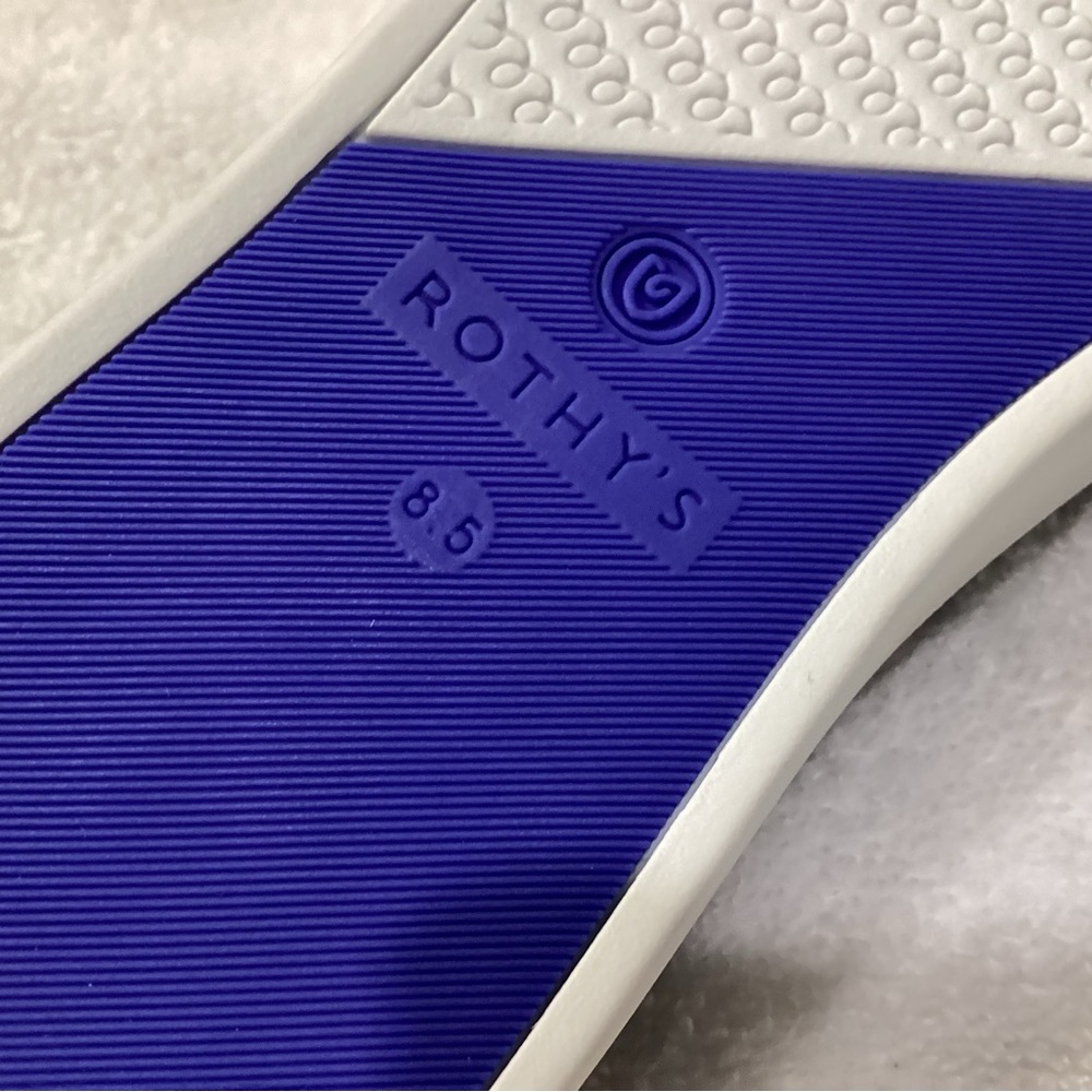 Rothy's The Original Slip On Sneaker Navy Solid Textile Shoe Woman’s US 8.5 - Picture 10 of 11